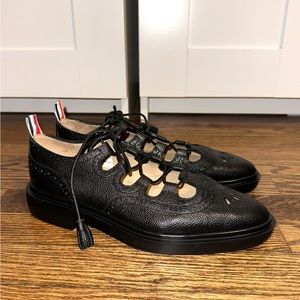Thom Browne Wingtip Longwing Brogue Ghillie Lace Up Shoes Flats